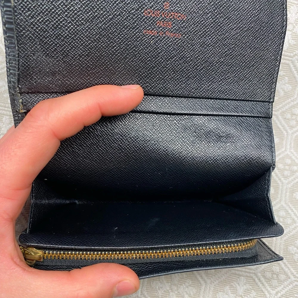 Authentic Louis Vuitton Black Epi Leather Wallet - Picture 6 of 12